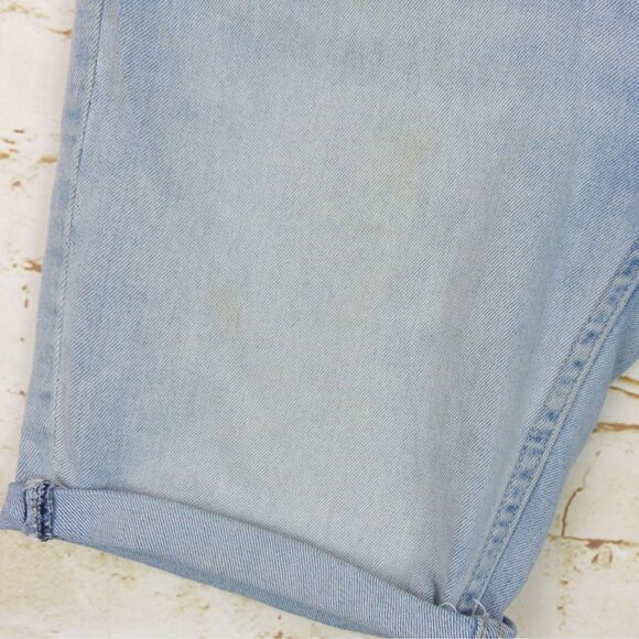 Neuw Ray Denim Shorts Mens 30 Light Blue Axis 30X8.5 Rolled Cuff Grunge Summer - Picture 7 of 15